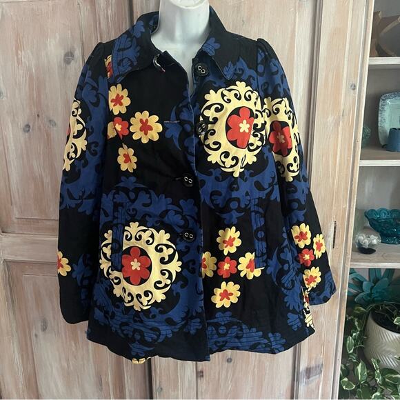 Bica Cheia Anthropologie Flower Jacket Women’s 4 - Picture 2 of 9